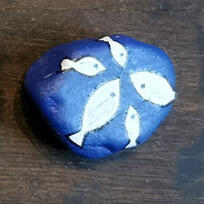 ausgelegtes Steinchen