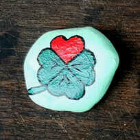 ausgelegtes Steinchen