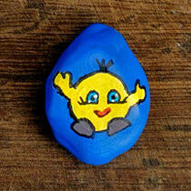 ausgelegtes Steinchen