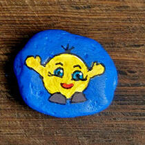 ausgelegtes Steinchen