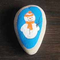 ausgelegtes Steinchen