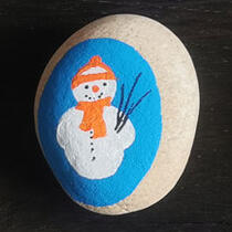 ausgelegtes Steinchen