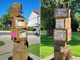 Öffentlicher Bücherschrank - Bücherbaum in Greifswald