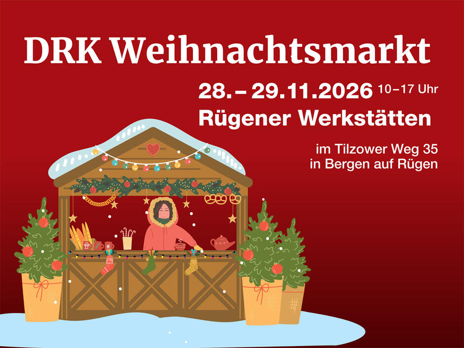 DRK-Weihnachtsmarkt in Bergen auf Rügen
