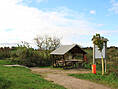 Raststätte und Infotafel an der Alkunquelle zu Barth