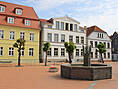 Barther Innenstadt: Brunnen auf dem Marktplatz