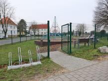Spielplatz Barth, Bleicherwall - Eingang