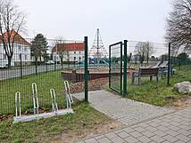 Spielplatz Barth, Bleicherwall - Eingang
