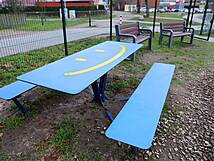 Spielplatz Barth, Bleicherstraße - Bänke, Tisch