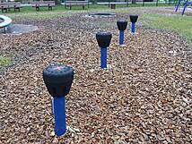 Spielplatz Barth, Bleicherwall - Trimm Dich Geräte - Hüpfsteine