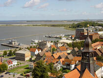 Vinetastadt Barth - Blick vom Barther Kirchturm auf den Hafen