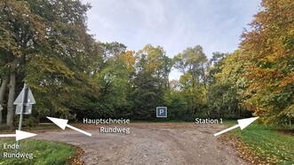 Interaktiver Lehrpfad - Erlebnispfad Trebeltal - Rundweg-Markierungen