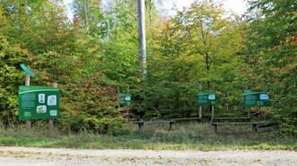 Interaktiver Lehrpfad - Erlebnispfad Trebeltal - Station Waldlabyrinth