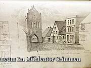Museum Im Mühlentor Grimmen - heute Mühlenstraße 12 von Hermann Kirchhoff 1868