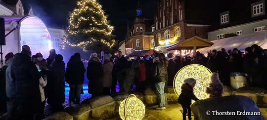 Grimmener Weihnachtsmarkt - Marktplattz