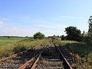 Kranichdorf Bresewitz - altes Gleisbett der stillgelegten Darßbahn