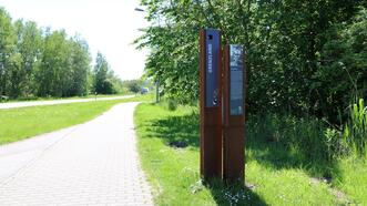 Historischer Rundgang Damgarten - Stele Grenzland