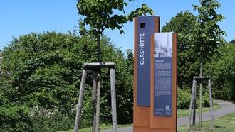 Historischer Rundgang Damgarten - Stele Glashütte