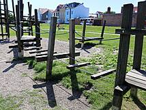 Spielplatz am Ribnitzer Hafen - Wackelbrücke
