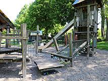 Spielplatz Damgarten Pütnitzer Straße - Kletternetzbrücke