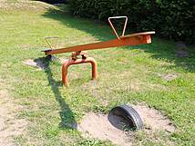 Spielplatz Sandhufe in Ribnitz - Wippe