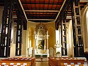 Stadtkirche St. Marien Ribnitz, Altar, Holztonnengewölbe