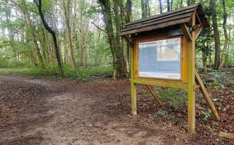 Naturpfad NSG Kormorankolonie Niederhagen - Infotafel