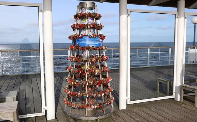 Liebesschlösser im Ostseebad Herindorf