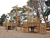 Piratenspielplatz Heringsdorf - Piratenschiff: Kletternetze