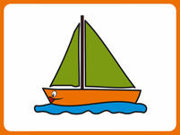 Kinderbild: Segelboot