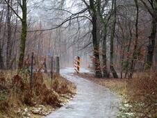 Wanderung Wolgastsee Korswandt - Grenzpfähle