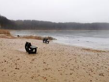 Naturbadestelle am Wolgastsee Korswandt Insel Usedom