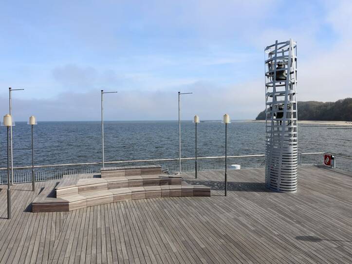 Seebrücke Koserow - Vineta-Glockenturm