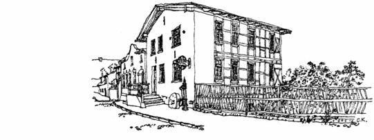 Lassaner Mühle - Federzeichnung von Clemens Kolkwitz