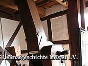 Museum "Lassaner Mühle" - in der ehemaligen Wassermühle - Teil der Schälmaschine