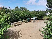 Hundeauslauf / Hundewiese Bad Doberan Kammerhof "Am Mühlenfließ" - Sitzecke