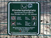 Spielplatz Graal-Müritz - Am Wasserturm - Spielplatzschild