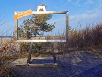 Fotorahmen an der westlichen Promenade in Graal-Müritz