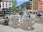 Rostocker Innenstadt: "Brunnen der Lebensfreude", Kröpeliner Straße