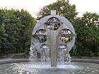 Kosmosbrunnen in der Rostocker Südstadt