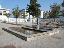 Wasserbecken im Kurhausgarten