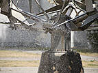 Brunnen "Sprühender Baum" im Rostocker Stadtteil Lütten Klein