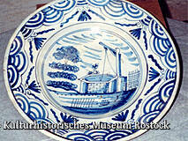 Kulturhistorisches Museum Rostock - Fayenceteller, Delft, 17. Jh.