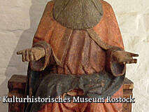 Kulturhistorisches Museum Rostock - mittelalterliche Kunst, Gottvater aus der Johanneskirche, 15. Jh.