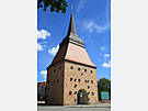 Rostocker Stadttor: Steintor von der äußere Seite der Stadtbefestigung