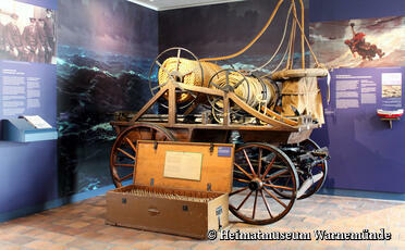 Heimatmuseum Warnemünde - Leinenrettungswagen der Lotsen