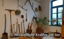 Heimatstube Krakow am See - landwirtschaftliche Geräte