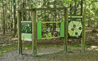 Entdeckerpfad "Biologische Vielfalt" - Station 9 - Borke, Blatt & Co