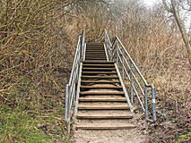 Strandzugänge Rerik. Strandzugang 10 - Teufelsschlucht (Januar)
