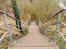 Strandzugänge Rerik. Strandzugang 10 - Teufelsschlucht (Januar)